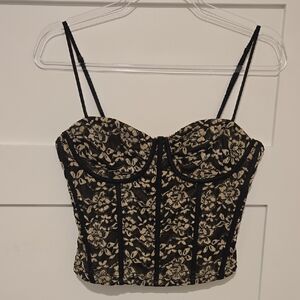 Pretty Garbage Lace Bustier Top